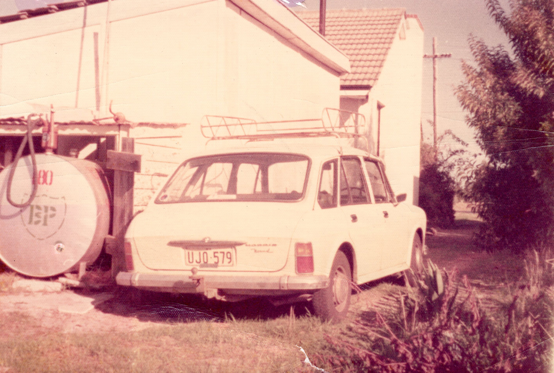 The original building in the early 1970's